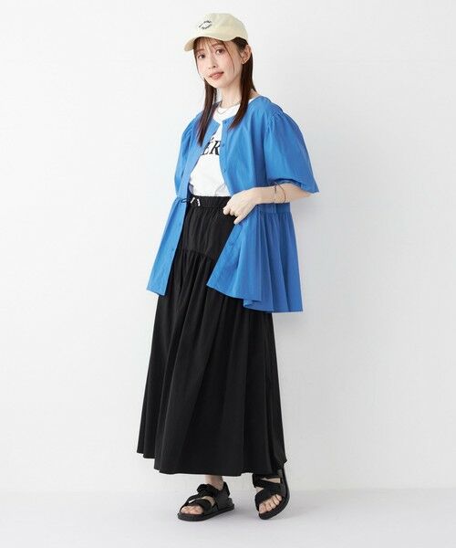 SHIPS / シップス ロング・マキシ丈スカート | SHIPS Colors:〈接触冷感・UVカット・撥水〉マルチファンクション フレアスカート◇ | 詳細14