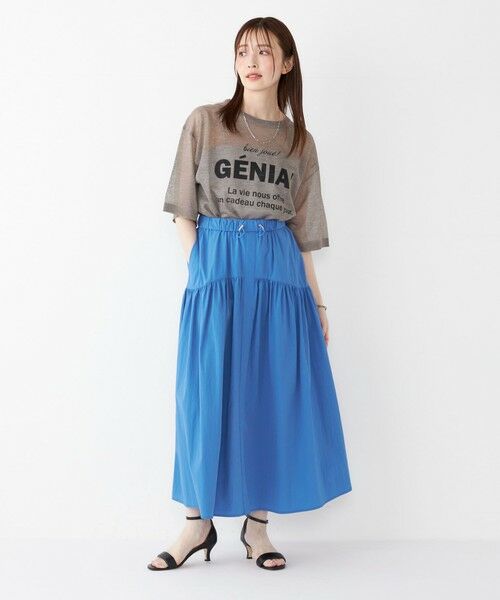 SHIPS / シップス ロング・マキシ丈スカート | SHIPS Colors:〈接触冷感・UVカット・撥水〉マルチファンクション フレアスカート◇ | 詳細30