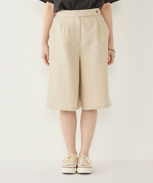 SHIPS / シップス ショート・ハーフ・半端丈パンツ | SHIPS Colors:〈手洗い可能〉リネンミックス ラメ ショーツ | 詳細3