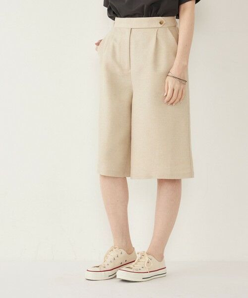 SHIPS / シップス ショート・ハーフ・半端丈パンツ | SHIPS Colors:〈手洗い可能〉リネンミックス ラメ ショーツ | 詳細10
