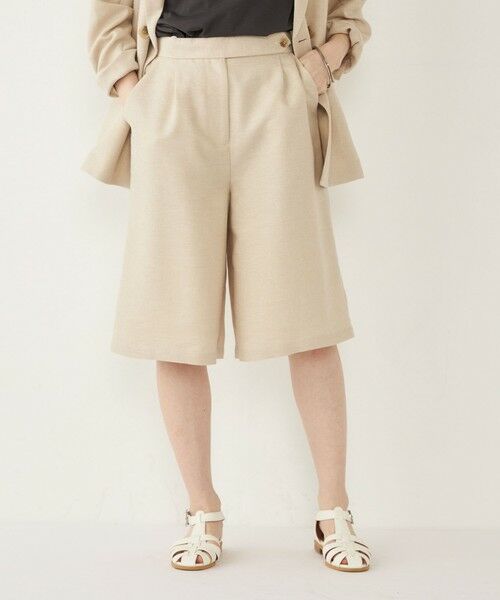 SHIPS / シップス ショート・ハーフ・半端丈パンツ | SHIPS Colors:〈手洗い可能〉リネンミックス ラメ ショーツ | 詳細16