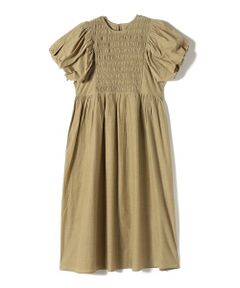 SHIPS / シップス ロング・マキシ丈ワンピース | SHIPS Colors:〈手洗い可能〉キュプラコットン シャーリング ワンピース