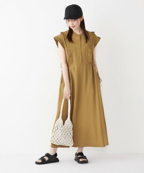 SHIPS / シップス ロング・マキシ丈ワンピース | SHIPS Colors:〈手洗い可能〉プリーツ デザイン シャツ ワンピース◇ | 詳細14