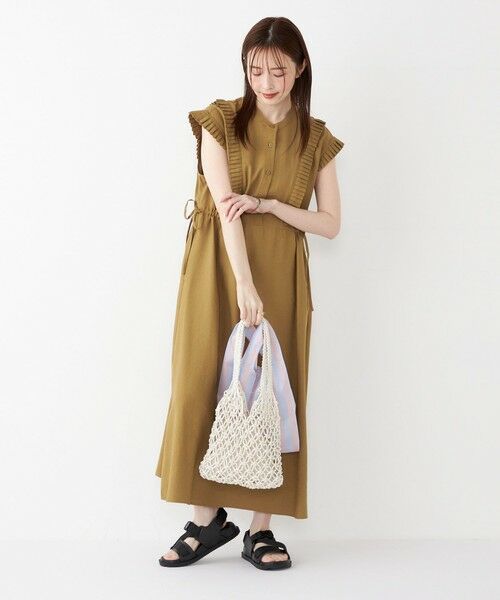 SHIPS / シップス ロング・マキシ丈ワンピース | SHIPS Colors:〈手洗い可能〉プリーツ デザイン シャツ ワンピース◇ | 詳細17