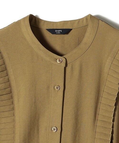 SHIPS / シップス ロング・マキシ丈ワンピース | SHIPS Colors:〈手洗い可能〉プリーツ デザイン シャツ ワンピース◇ | 詳細7