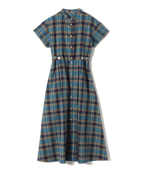 SHIPS / シップス ロング・マキシ丈ワンピース | SHIPS Colors:〈手洗い可能〉マドラスチェック ウエスト タブ ワンピース◇ | 詳細3