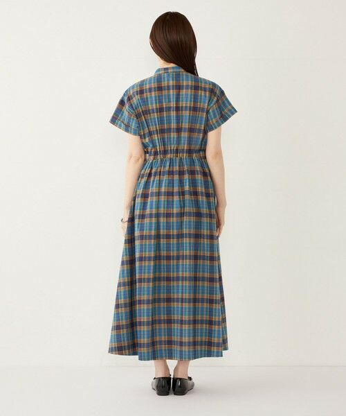 SHIPS / シップス ロング・マキシ丈ワンピース | SHIPS Colors:〈手洗い可能〉マドラスチェック ウエスト タブ ワンピース◇ | 詳細15