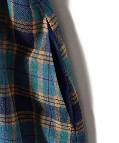 SHIPS / シップス ロング・マキシ丈ワンピース | SHIPS Colors:〈手洗い可能〉マドラスチェック ウエスト タブ ワンピース◇ | 詳細10