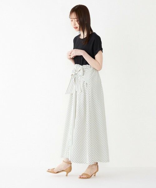 SHIPS / シップス ロング・マキシ丈ワンピース | SHIPS Colors:〈手洗い可能〉リンク ストライプ ドッキング ワンピース | 詳細9