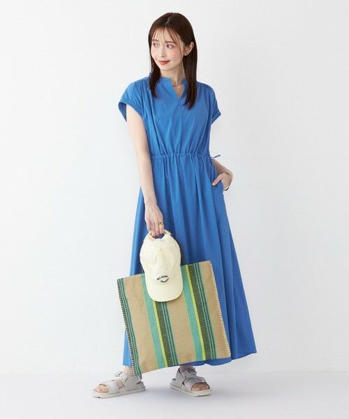 SHIPS / シップス ロング・マキシ丈ワンピース | 《一部追加・新色予約》SHIPS Colors:〈接触冷感・撥水〉マルチファンクション ワンピース◆ | 詳細25