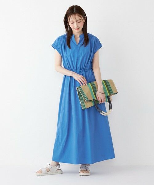 SHIPS / シップス ロング・マキシ丈ワンピース | SHIPS Colors:〈接触冷感・UVカット・撥水〉マルチファンクション ワンピース◇ | 詳細25