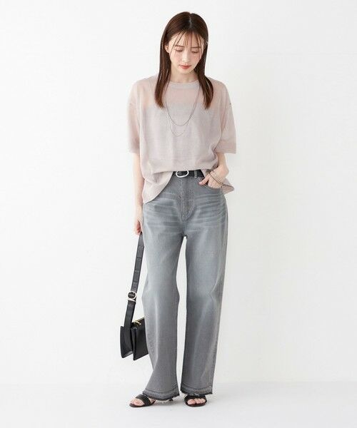 SHIPS / シップス ニット・セーター | SHIPS Colors:〈手洗い可能〉シアー ニット TEE | 詳細7