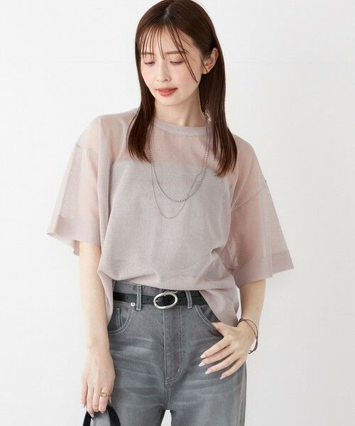 SHIPS / シップス ニット・セーター | SHIPS Colors:〈手洗い可能〉シアー ニット TEE | 詳細12