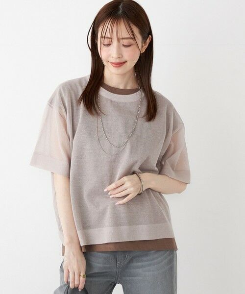 SHIPS / シップス ニット・セーター | SHIPS Colors:〈手洗い可能〉シアー ニット TEE | 詳細19