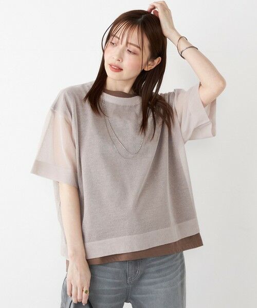 SHIPS / シップス ニット・セーター | SHIPS Colors:〈手洗い可能〉シアー ニット TEE | 詳細20