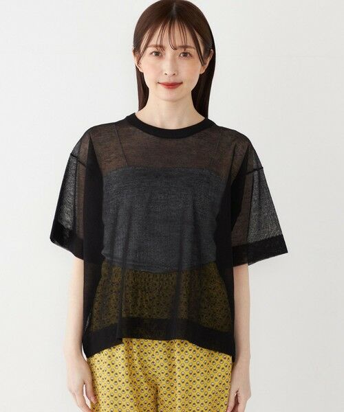 SHIPS / シップス ニット・セーター | SHIPS Colors:〈手洗い可能〉シアー ニット TEE | 詳細24
