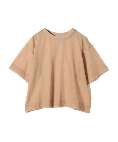 SHIPS for women/シップスウィメン SHIPS Colors:〈手洗い可能〉シアー ニット TEE ベージュ ONE SIZE SHIPS for women/シップスウィメン SHIPS Colors:〈手洗い可能〉シアー ニット TEE ベージュ ONE SIZE