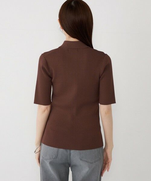 SHIPS / シップス ニット・セーター | SHIPS Colors:〈手洗い可能〉リブ ショートスリーブ ニット ポロ | 詳細17