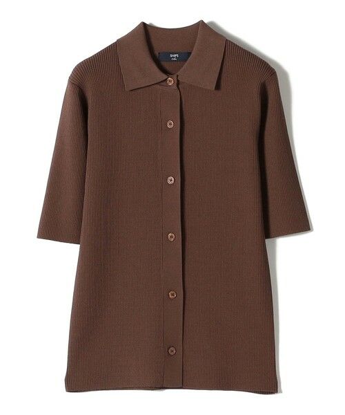 SHIPS / シップス ニット・セーター | SHIPS Colors:〈手洗い可能〉リブ ショートスリーブ ニット ポロ | 詳細8