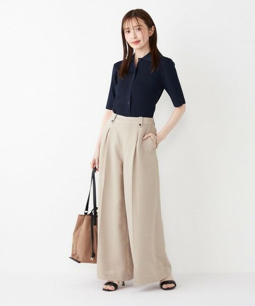 SHIPS / シップス ニット・セーター | SHIPS Colors:〈手洗い可能〉リブ ショートスリーブ ニット ポロ | 詳細29