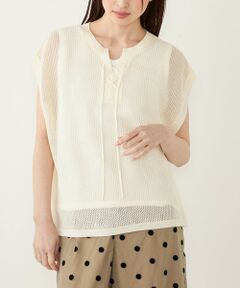 SHIPS / シップス ニット・セーター | SHIPS Colors:2WAY メッシュ ニット × タンクトップ セット