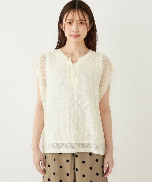 SHIPS / シップス ニット・セーター | SHIPS Colors:2WAY メッシュ ニット × タンクトップ セット | 詳細4
