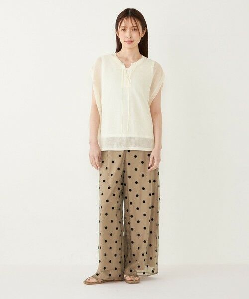 SHIPS / シップス ニット・セーター | SHIPS Colors:2WAY メッシュ ニット × タンクトップ セット | 詳細6