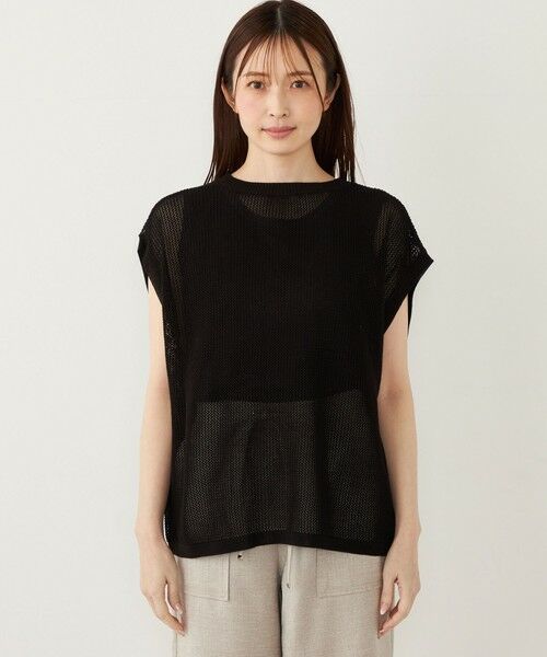 SHIPS / シップス ニット・セーター | SHIPS Colors:2WAY メッシュ ニット × タンクトップ セット | 詳細14