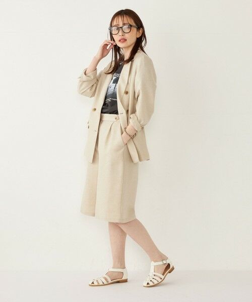 SHIPS / シップス テーラードジャケット | SHIPS Colors:〈手洗い可能〉リネン ミックス ラメ ダブル ジャケット | 詳細11