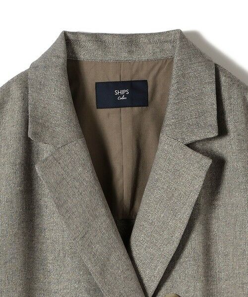 SHIPS / シップス テーラードジャケット | SHIPS Colors:〈手洗い可能〉リネン ミックス ラメ ダブル ジャケット | 詳細15