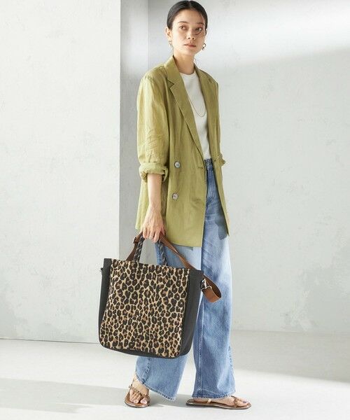 SHIPS / シップス ショルダーバッグ | カレッジ レオパード ジャカード A4 バッグ | 詳細10