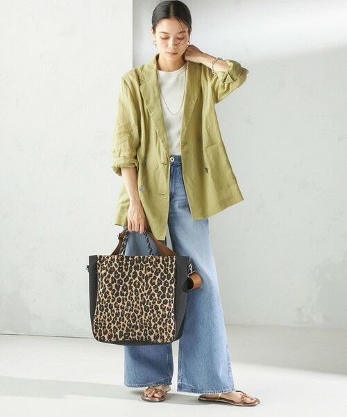 SHIPS / シップス ショルダーバッグ | カレッジ レオパード ジャカード A4 バッグ | 詳細11