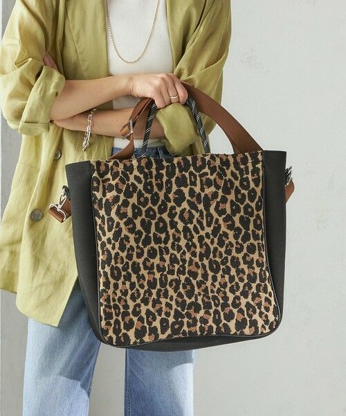 SHIPS / シップス ショルダーバッグ | カレッジ レオパード ジャカード A4 バッグ | 詳細8