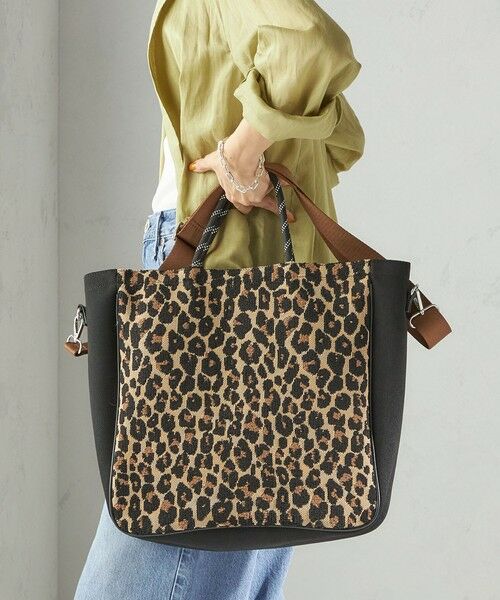 SHIPS / シップス ショルダーバッグ | カレッジ レオパード ジャカード A4 バッグ | 詳細9