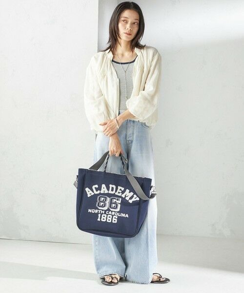 SHIPS / シップス ショルダーバッグ | カレッジ レオパード ジャカード A4 バッグ | 詳細25