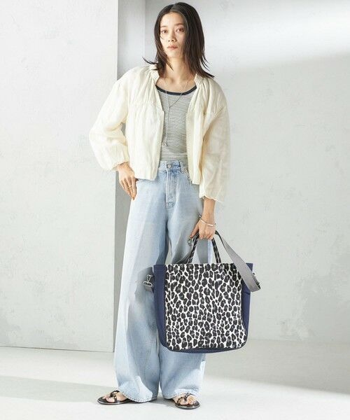 SHIPS / シップス ショルダーバッグ | カレッジ レオパード ジャカード A4 バッグ | 詳細28