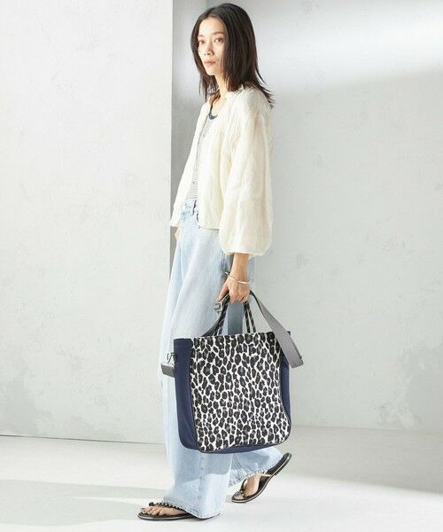 SHIPS / シップス ショルダーバッグ | カレッジ レオパード ジャカード A4 バッグ | 詳細29