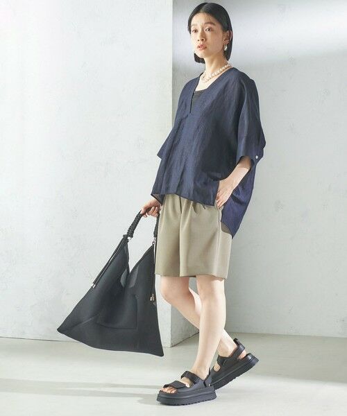 SHIPS / シップス トートバッグ | LE VERNIS:パラコート ハンドル メッシュ トート | 詳細22