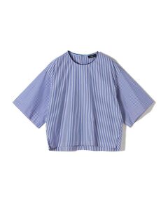 SHIPS / シップス シャツ・ブラウス | SHIPS Primary Navy Label:〈手洗い可能〉コットン ストライプ T ブラウス