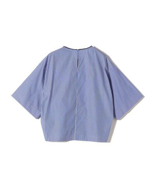 SHIPS / シップス シャツ・ブラウス | SHIPS Primary Navy Label:〈手洗い可能〉コットン ストライプ T ブラウス | 詳細2