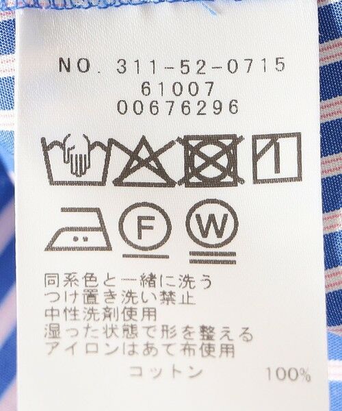 SHIPS / シップス シャツ・ブラウス | SHIPS Primary Navy Label:〈手洗い可能〉コットン ストライプ T ブラウス | 詳細8