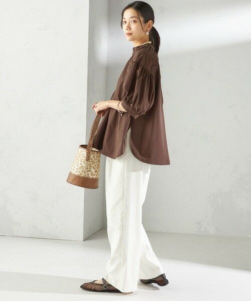 SHIPS / シップス シャツ・ブラウス | 〈接触冷感 / 撥水加工〉TEX BRID(R)タフタ スキッパー 5分袖 ブラウス | 詳細27