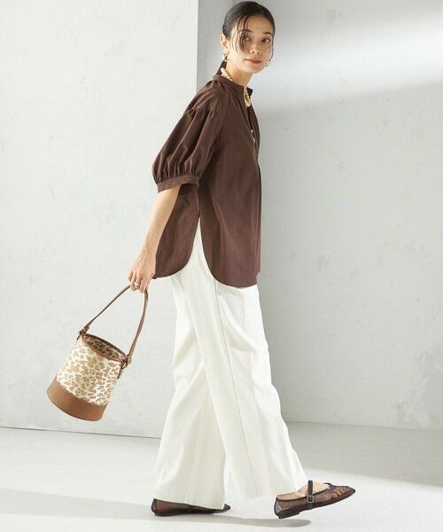 SHIPS / シップス シャツ・ブラウス | 〈接触冷感 / 撥水加工〉TEX BRID(R)タフタ スキッパー 5分袖 ブラウス | 詳細29