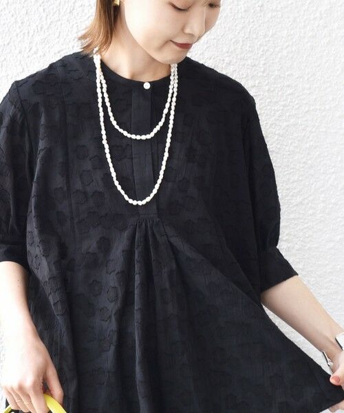 SHIPS / シップス シャツ・ブラウス | 【WEB限定】〈手洗い可能〉コットン ジャカード フレア ブラウス | 詳細22