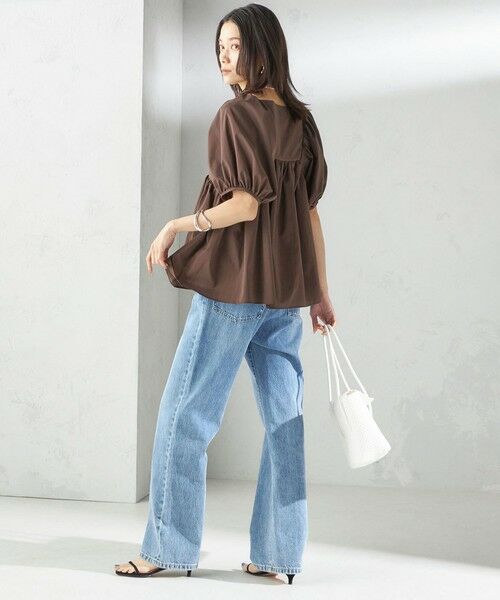 SHIPS / シップス シャツ・ブラウス | 〈手洗い可能〉ストレッチ タフタ ウエスト ギャザー ブラウス | 詳細17