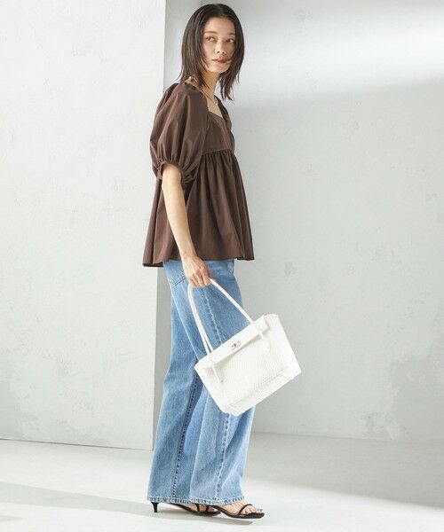 SHIPS / シップス シャツ・ブラウス | 〈手洗い可能〉ストレッチ タフタ ウエスト ギャザー ブラウス | 詳細19