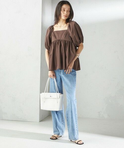 SHIPS / シップス シャツ・ブラウス | 〈手洗い可能〉ストレッチ タフタ ウエスト ギャザー ブラウス | 詳細21