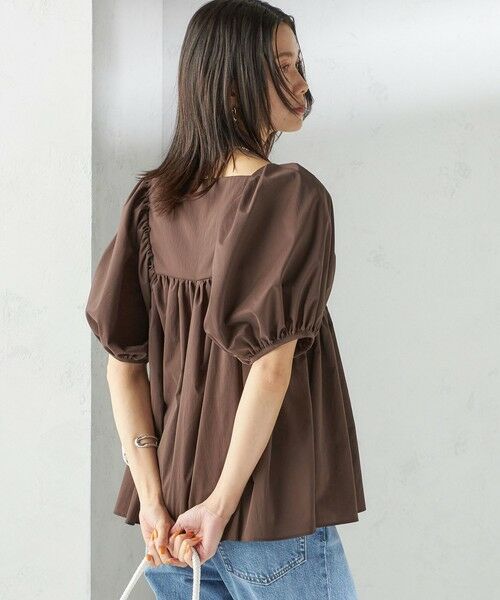 SHIPS / シップス シャツ・ブラウス | 〈手洗い可能〉ストレッチ タフタ ウエスト ギャザー ブラウス | 詳細26