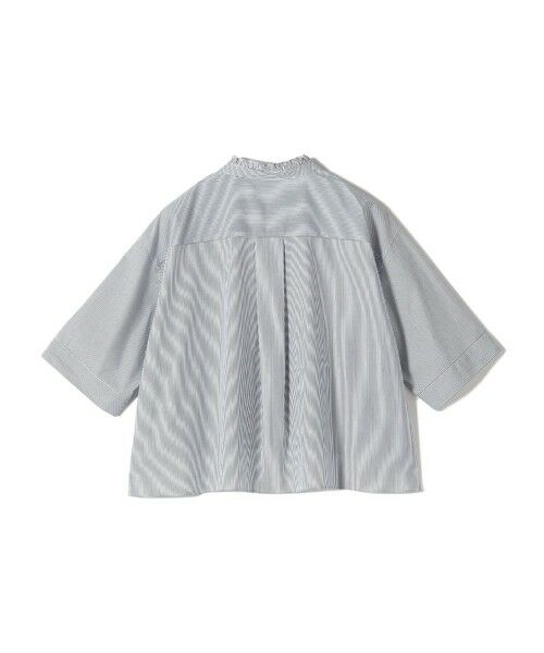 SHIPS / シップス シャツ・ブラウス | 【WEB限定】〈手洗い可能〉ブロード ストライプ / 無地 切替 パッチワーク シャツ | 詳細28