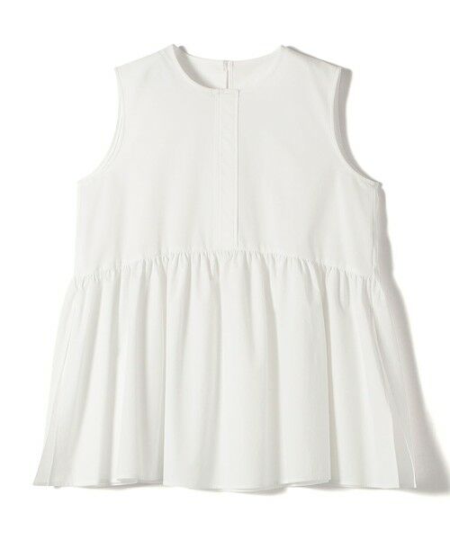 SHIPS / シップス シャツ・ブラウス | 〈接触冷感 / 撥水加工〉TEX BRID(R)タフタ ギャザー ノースリーブ ブラウス | 詳細24